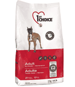 1st Choce - Adult all Breeds(сухой корм для собак "Ягненок,Рис"), 7,5 кг