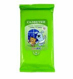 Доктор ЗОО Салфетки влажные для шерсти 195мм*145мм*15шт