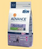 ADVANCE Cat HAIRBALL (сухой корм для взрослых кошек с профилактикой образования волосяных комочков), 8 кг.