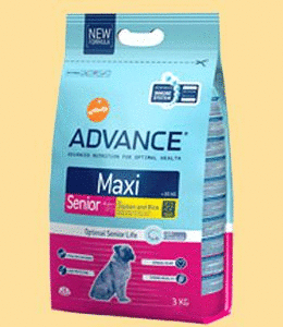 ADVANCE Dog Maxi Senior (сухой корм для пожилых собак крупных пород), 3 кг