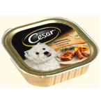 Цезарь консервы для собак Цыпленок запеченый с курагой 100г