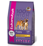 Еукануба EUKANUBA сухой корм для щенков средних пород 15кг