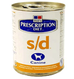 Хиллс Диета консервы для собак S/D лечение МКБ струвиты 370г