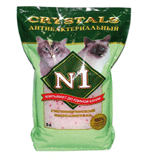 №1 92202 Crystals Наполнитель силикагелевый антибактериальный 5л *8