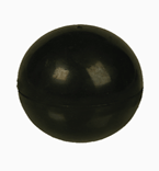 Зооник Игрушка для собак "Мяч" ц/р черный 65мм