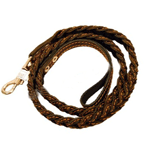 **171715 Поводок кожаный плетёный коса №15