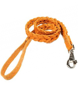**171720 Поводок кожаный плетёный коса №20 ― ЗооРесторан