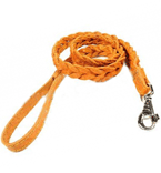 **171720 Поводок кожаный плетёный коса №20