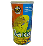 Вака Люкс корм для волнистых и средних попугаев 1кг*8