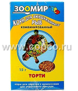 Зоомир Торти Корм для земноводных и рептилий 15г
