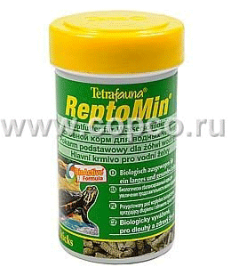 Тетра Tetra ReptoMin Корм для водных черепах, палочки 100мл