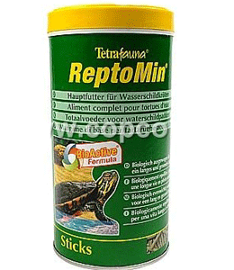 Тетра Tetra ReptoMin Корм для водных черепах, палочки 1000мл