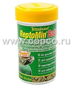 Тетра Tetra ReptoMin Baby Корм для молодых водных черепах, мини-палочки 100мл