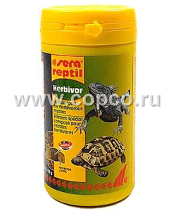 Сера Reptil Professional Herbivor Корм профессиональный для сухопутных черепах и других травоядных рептилий, гранулы 250мл