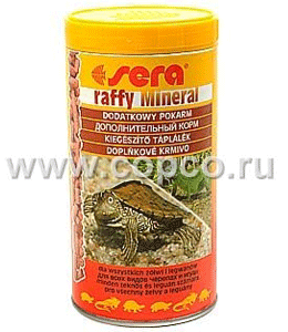 Сера Raffy Mineral Корм для черепах, обогащённый минералами, гранулы 250мл