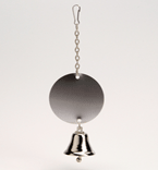 I.P.T.S. 010260 Зеркало круглое с колокольчиком, металл 