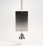 I.P.T.S. 010275 Зеркало прямоугольное с колокольчиком большое, металл 