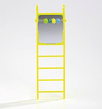 I.P.T.S. 010340 Лесенка пластмассовая, зеркало+счеты 20см