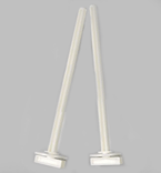 I.P.T.S. 080215 Жердочка с держателем пластмассовая белая 22см *2шт