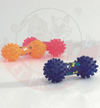 I.P.T.S. Игрушка для собак "Гантель с круглыми шипами", винил 17см