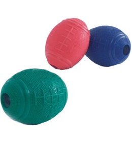 **I.P.T.S. 625684 Игрушка д/собак Мяч регби "Корм" х-большой, резина 15*11см ― ЗооРесторан