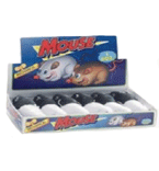 I.P.T.S. 440381 Игрушка д/кошек "Мышь заводная", черная и белая 11см *12шт