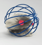 I.P.T.S. 425021 Игрушка д/кошек "Мышь меховая в металлическом шаре" 5,5см