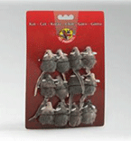 I.P.T.S. 430250 Игрушка д/кошек "Мышь-погремушка" меховая серая 5см *12шт (блистер)