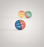 I.P.T.S. 425025 Игрушка д/кошек Мяч-погремушка с колокольчиком сетчатый, пластиковый 4см *6шт