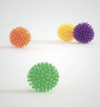 I.P.T.S. 425023 Игрушка д/кошек Мяч-Ёж (шуршик) 3,5см *4шт