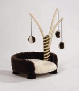 **I.P.T.S. 405824 Когтеточка лежанка с удочками, коричневая 41*70см ― ЗооРесторан