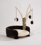 **I.P.T.S. 405824 Когтеточка лежанка с удочками, коричневая 41*70см