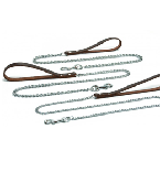 *I.P.T.S. 736425 Поводок хромированный с коричневой ручкой 120см*2мм