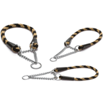 *I.P.T.S. 744260 Нейлоновый крученый ошейник с цугом, цвет бежевый 30см*6мм