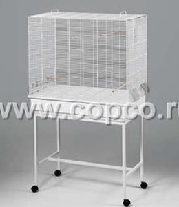 Lorena Клетка для птиц 90*52*81,5 светлый поддон, белая решетка