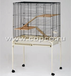 **20800070/Dafne Клетка для грызунов 66*45*87 светлый поддон, черная решетка /1/