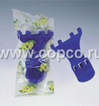 **40143011/*L143 Крепеж пластиковый на крючках Mix-цветные /25/