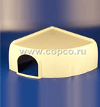 **40182010 Cassetta per conigli bianca Домик для грызуна угловой пластиковый белый *3