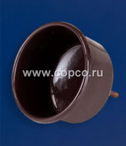 **40780070/*L078 Запчасть - Кормушка металлическая круглая коричневая /20/ ― ЗооРесторан