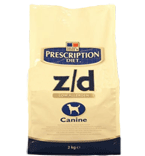 hills диета сухой корм для собак Z/D лечение острых пищевых аллергий 7,5кг
