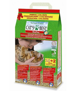 **Кэтс Бэст Eko plus Наполнитель древесный комкующийся 10л+2л*5,5кг ― Зооресторан