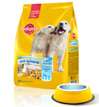 Педигри сухой корм для щенков с молочными подушечками 600г