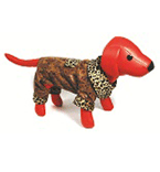 Деззи Комбинезон для собак теплый леопардовый 30см, обхват груди 40-44см