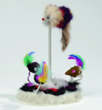 I.P.T.S. 425470 Игрушка д/кошек "Мышки меховые на пружинах" с кошачьей мятой 15*25см