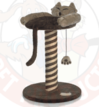 I.P.T.S. 408742 Когтеточка-столбик Ленивый Кот, беж-коричневая 40*40*50см