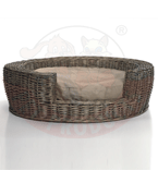 I.P.T.S. 710235 Лежак д/кошек,собак с вырезом из ивы с матрасом 65*65*21см