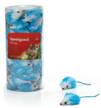 I.P.T.S. 440447 Игрушка д/кошек "Мышь плюшевая" голубая 5см *84шт (туба)