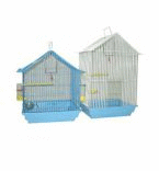 Зоомарк Клетка для птиц малая домик (комплект) 35*28*43