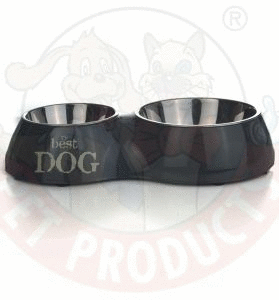 I.P.T.S. Best Dog Миска 2в1 для собак двойная серая 31*17,5см