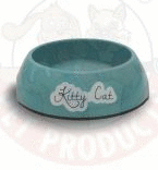 I.P.T.S. Kitty Миска для кошек меламин нескользящая голубая 14*4,5см